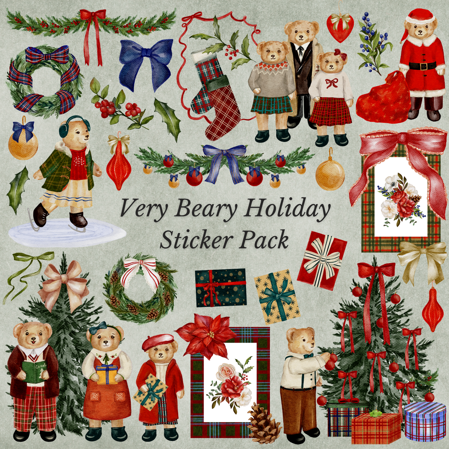 "Artful Holiday 2025" Cover and Sticker Pack