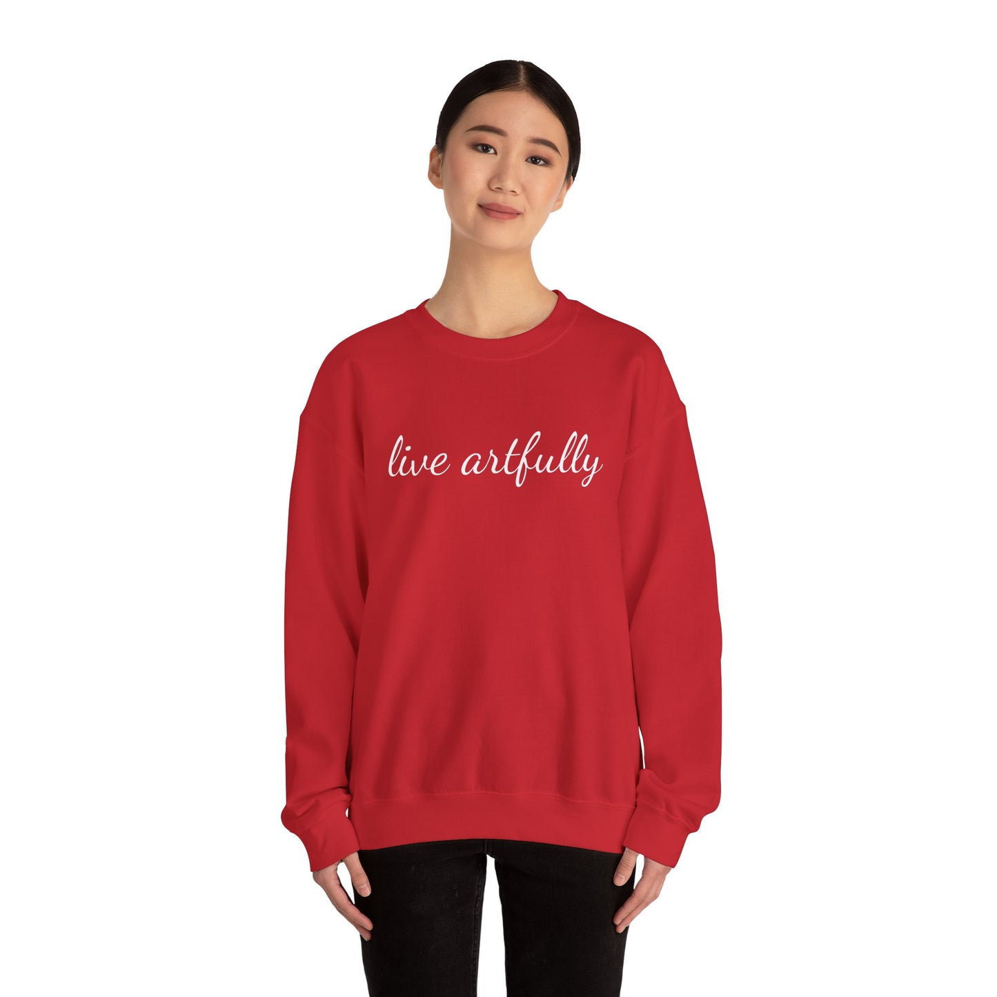 "Live Artfully" Unisex Heavy Blend™ Crewneck Sweatshirt