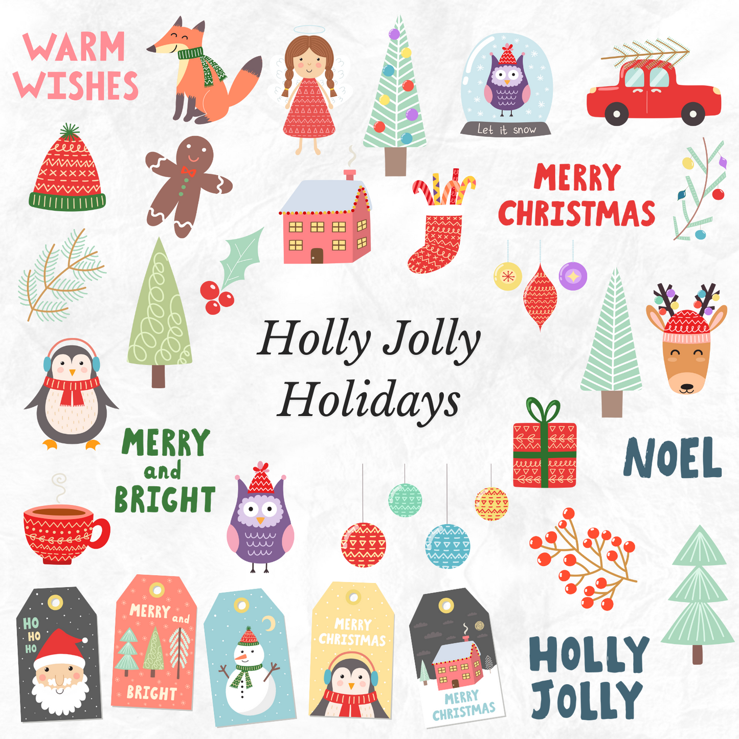 "Holly Jolly Holidays" Cover & Sticker Pack