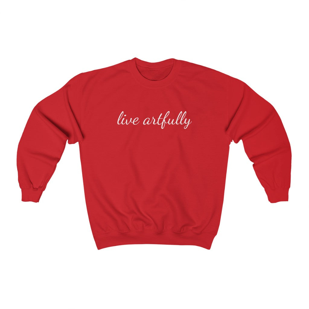 "Live Artfully" Unisex Heavy Blend™ Crewneck Sweatshirt
