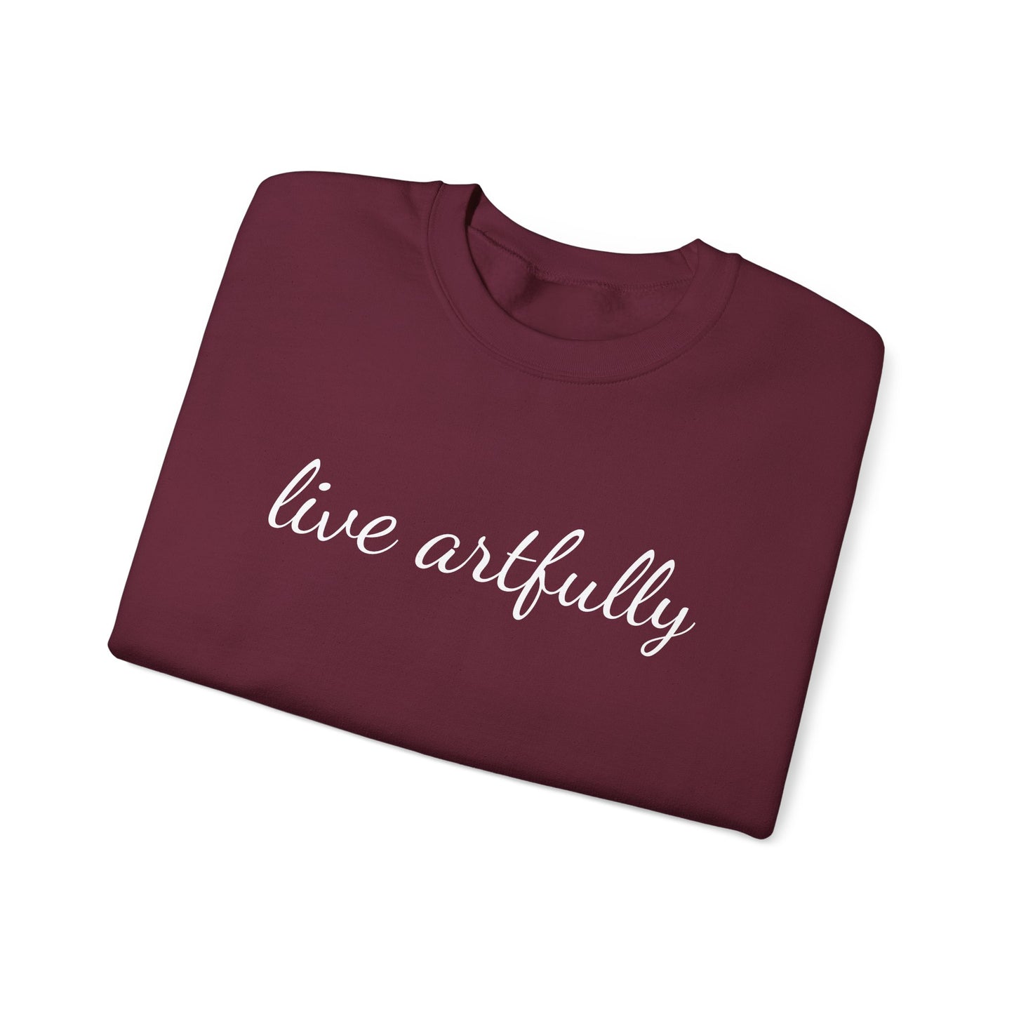 "Live Artfully" Unisex Heavy Blend™ Crewneck Sweatshirt