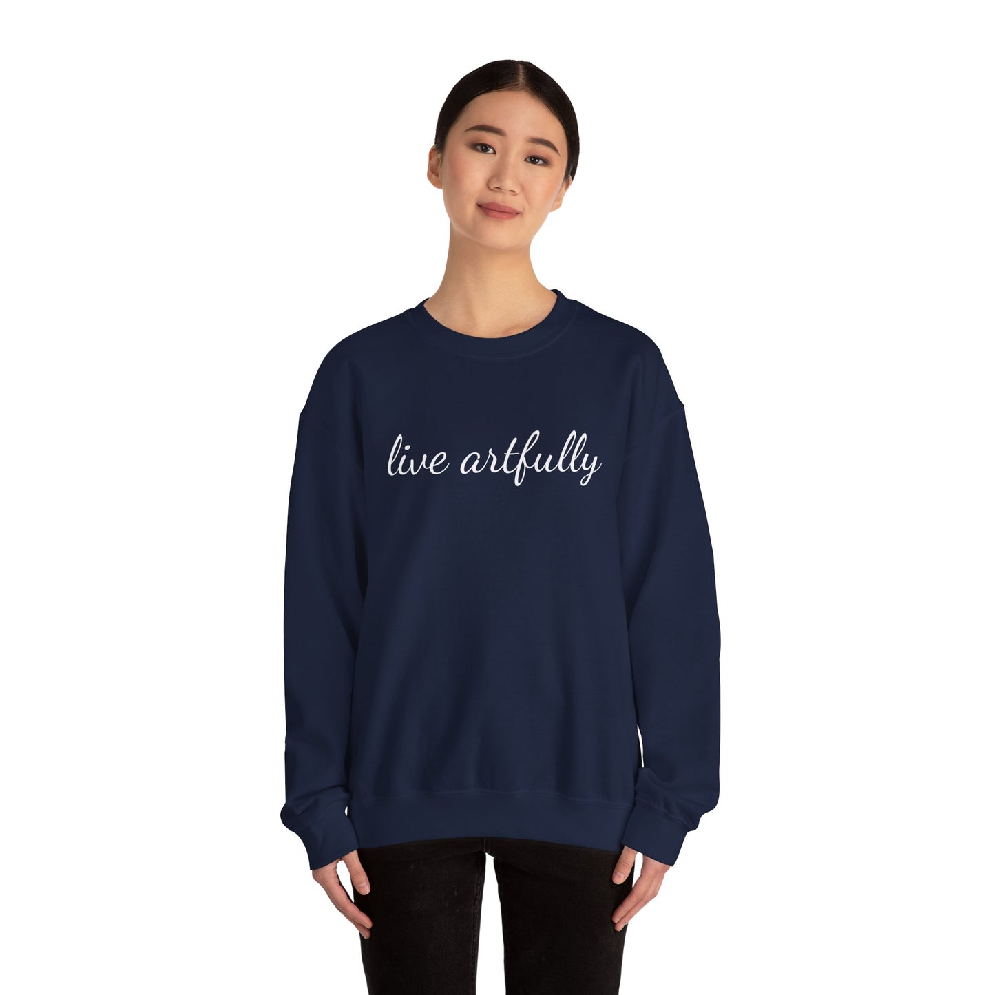 "Live Artfully" Unisex Heavy Blend™ Crewneck Sweatshirt