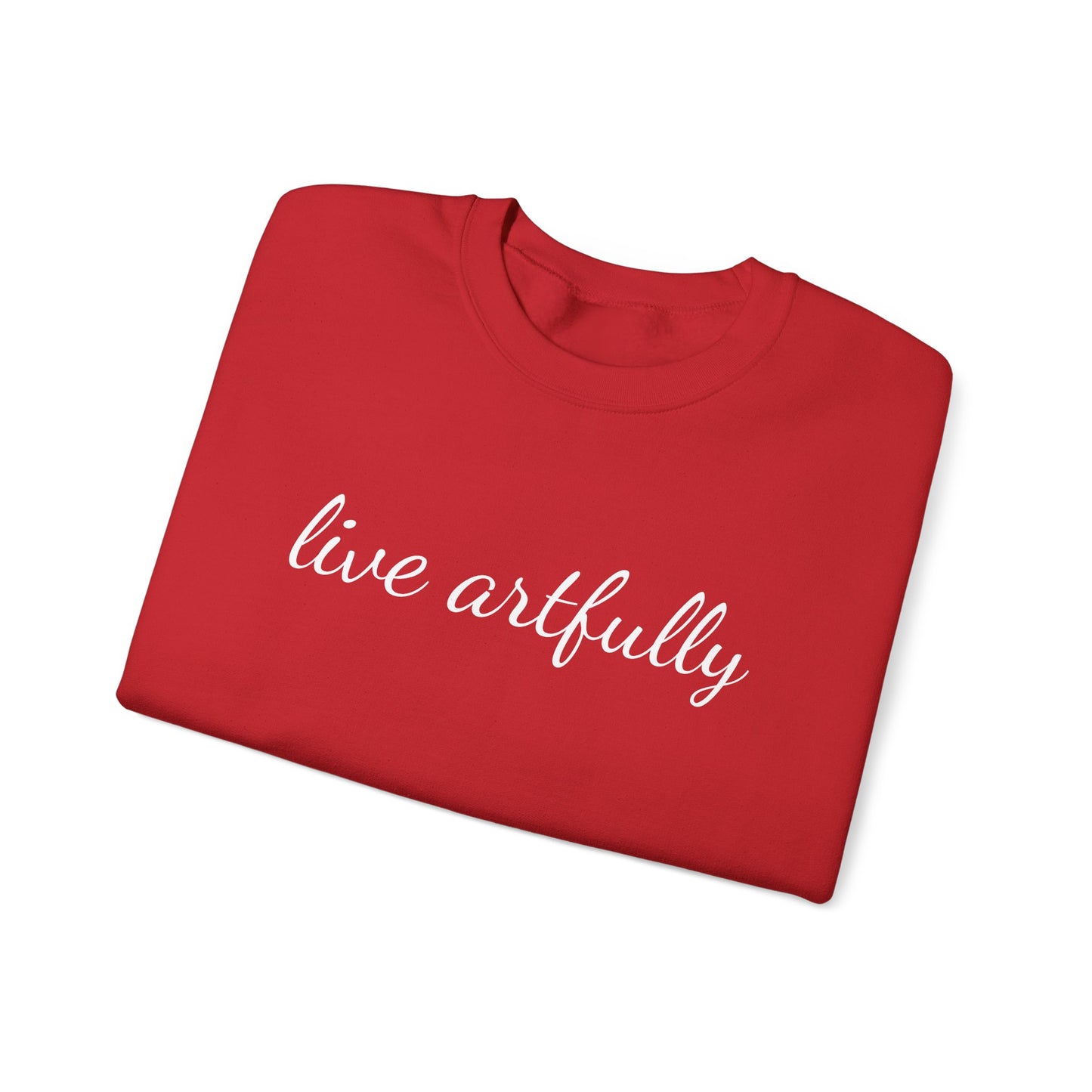 "Live Artfully" Unisex Heavy Blend™ Crewneck Sweatshirt