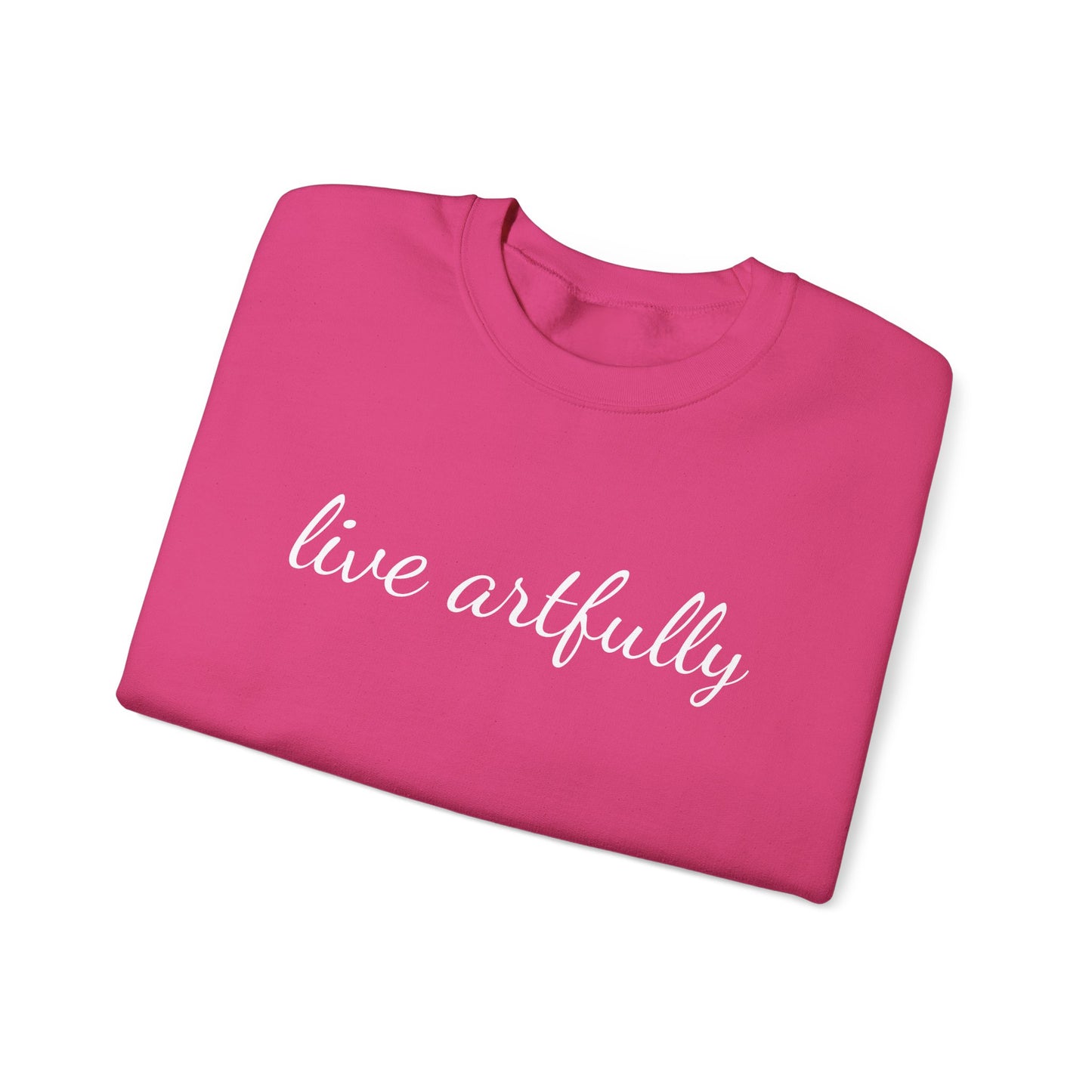 "Live Artfully" Unisex Heavy Blend™ Crewneck Sweatshirt