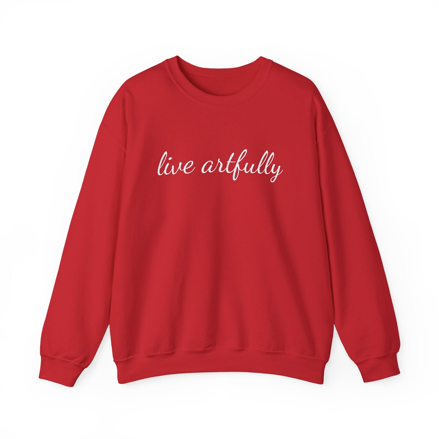 "Live Artfully" Unisex Heavy Blend™ Crewneck Sweatshirt