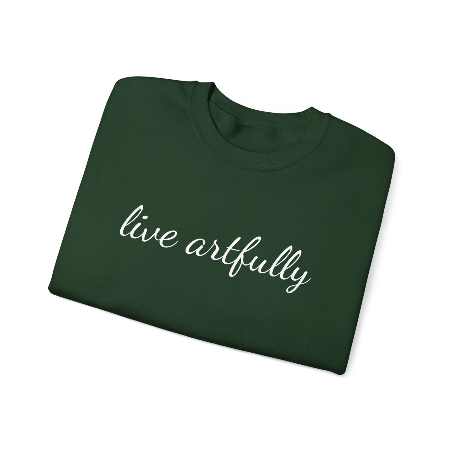 "Live Artfully" Unisex Heavy Blend™ Crewneck Sweatshirt