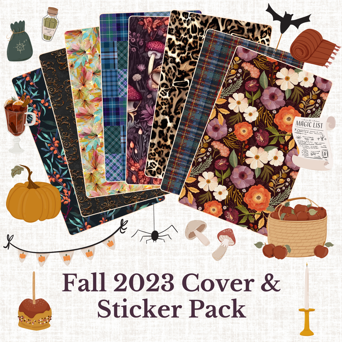 "Artful Fall 2023" Cover & Sticker Pack