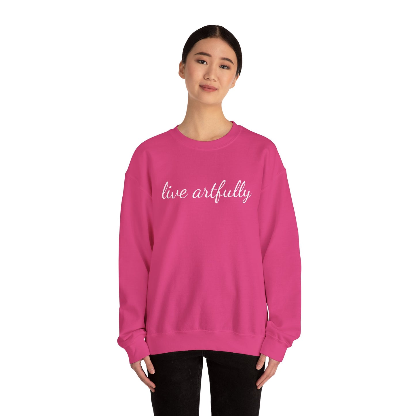"Live Artfully" Unisex Heavy Blend™ Crewneck Sweatshirt