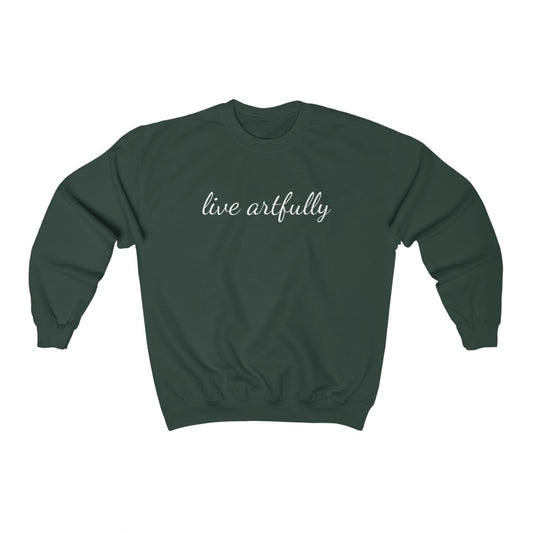 "Live Artfully" Unisex Heavy Blend™ Crewneck Sweatshirt