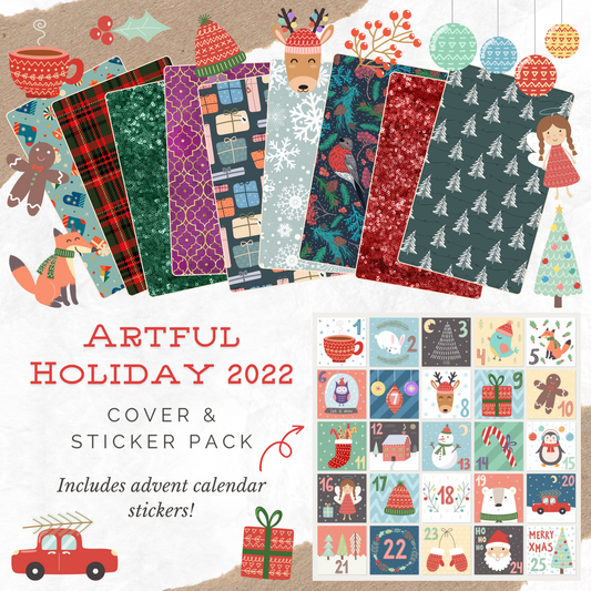"Artful Holiday 2022" Cover and Sticker Pack